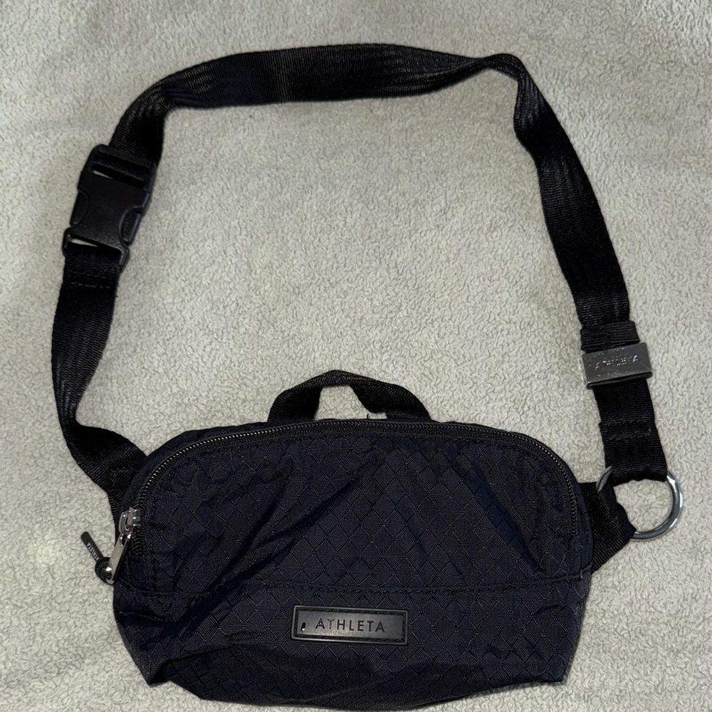 Athleta Crossbody or Waist Black Belt Bag.